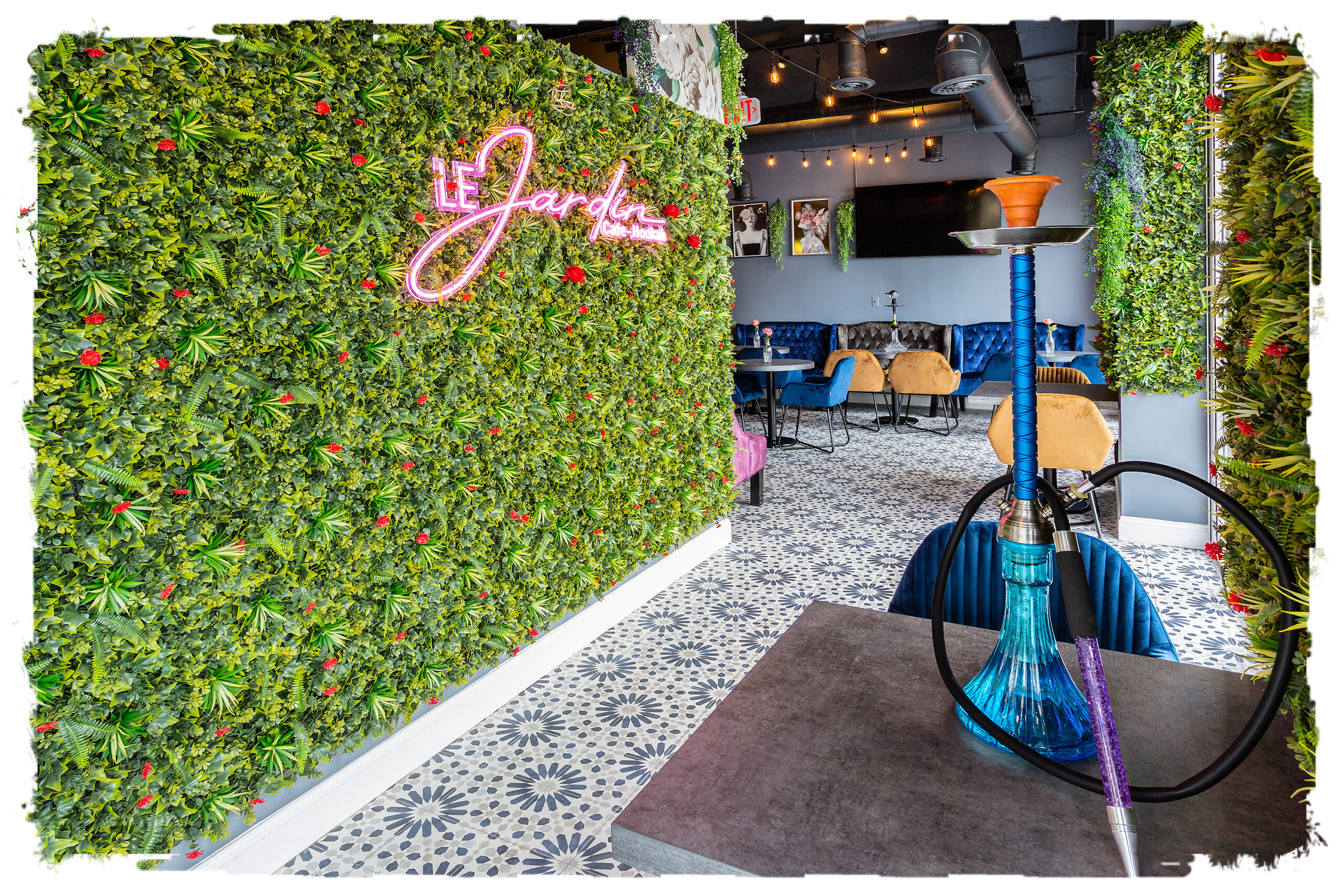 Experience the best of both worlds at Le Jardin Hookah, where we offer a wide range of delicious beverages and sweet treats to enjoy with our premium hookah selection., Hookah lounge in Falls Church VA, SHisha bar and cafe 